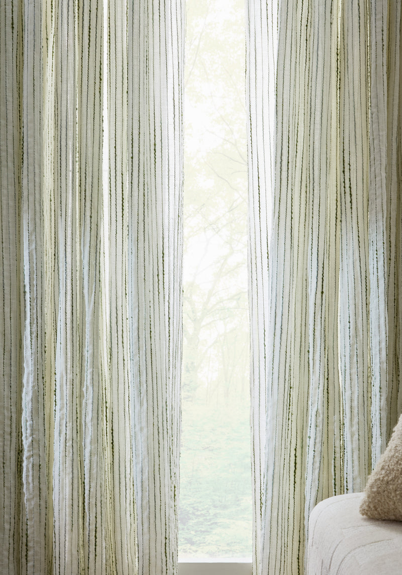 Lugano Ivory/Green Spring 2025 Fabric by Coraggio | C98064