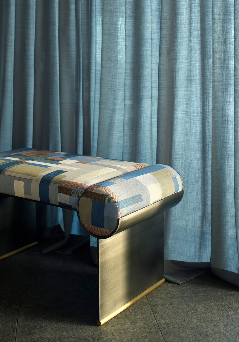 Pavia Place Abyss Thomas Lavin Fabric by Coraggio | D98146