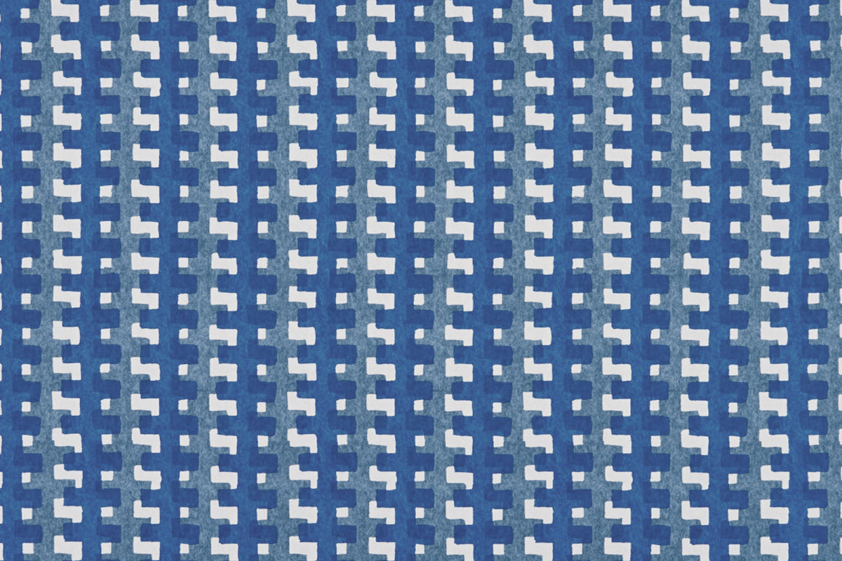 Cremaillere Cobalt Wallpaper by Christopher Farr Cloth