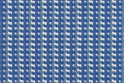 Cremaillere Cobalt Wallpaper by Christopher Farr Cloth