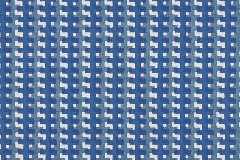 Cremaillere Cobalt Wallpaper by Christopher Farr Cloth