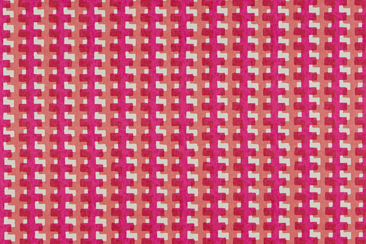 Cremaillere Fuchsia Wallpaper by Christopher Farr Cloth
