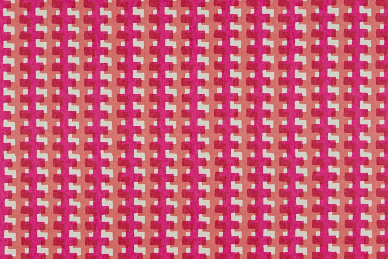 Cremaillere Fuchsia Wallpaper by Christopher Farr Cloth