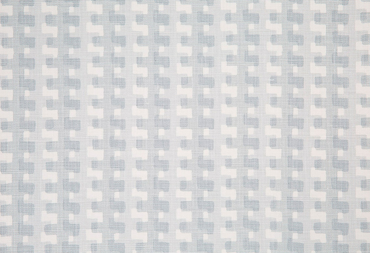 Cremaillere Soft Blue fabric by Christopher Farr Cloth