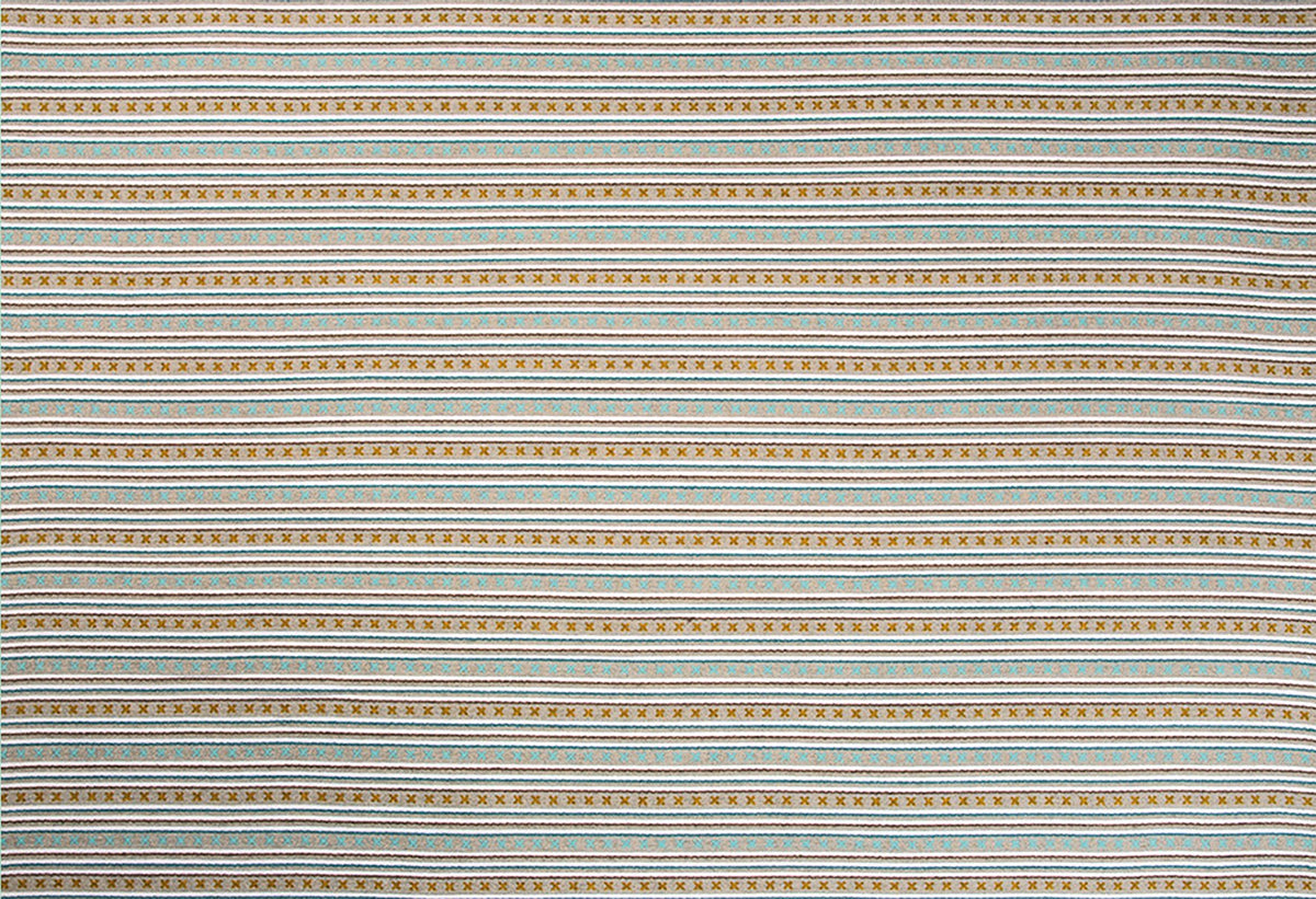 Criss Cross Aqua fabric by Christopher Farr Cloth