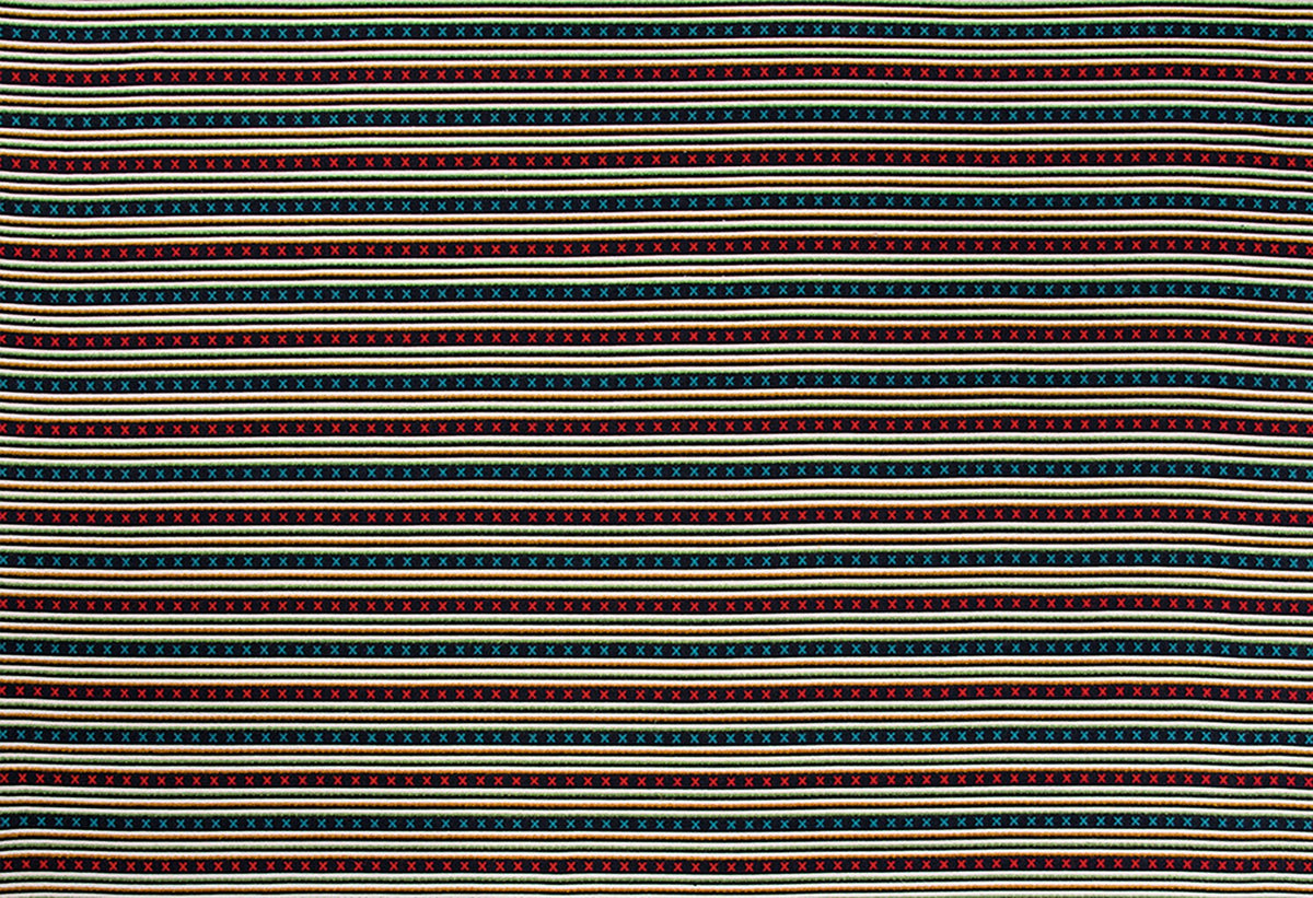 Criss Cross Indigo fabric by Christopher Farr Cloth