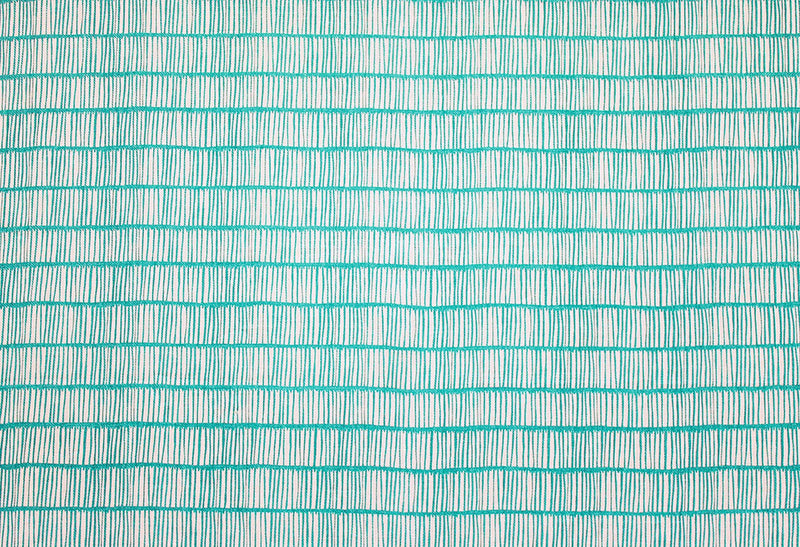 Crochet Aquamarine fabric by Christopher Farr Cloth