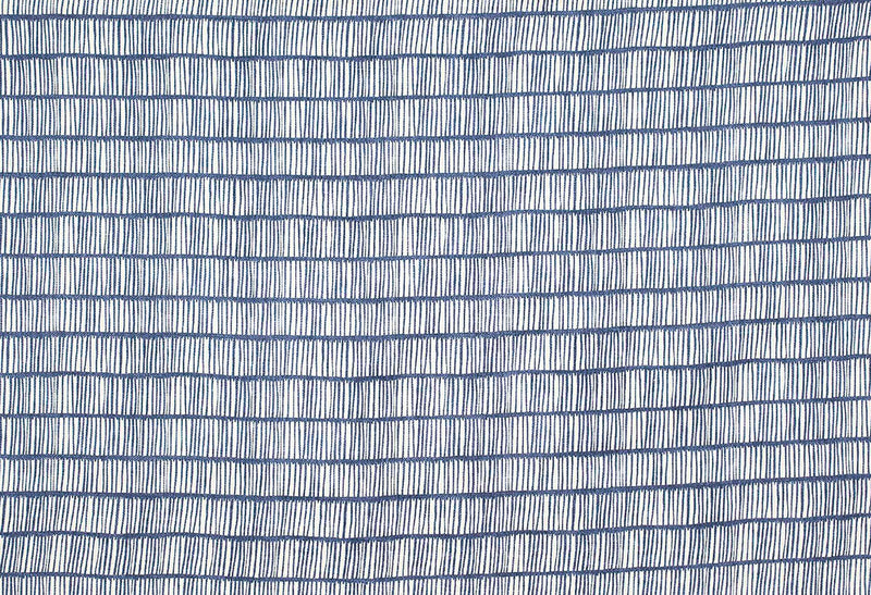 Crochet Indigo fabric by Christopher Farr Cloth