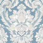 Venetian Damask Sapphire Damaskus Wallpaper by Coordonné