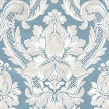 Venetian Damask Sapphire Damaskus Wallpaper by Coordonné