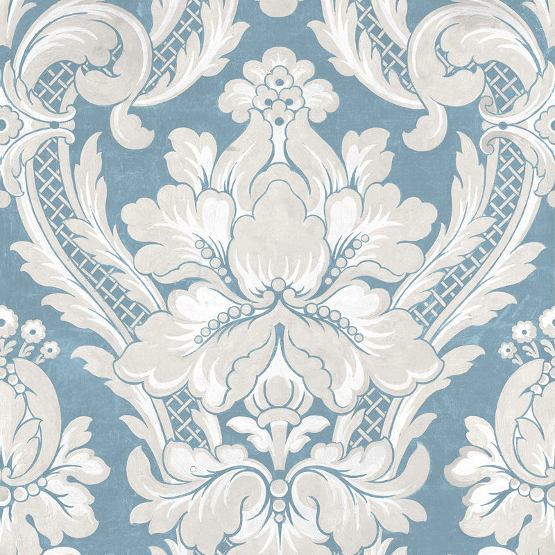 Venetian Damask Sapphire Damaskus Wallpaper by Coordonné