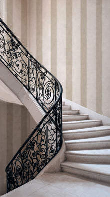 Florentine Stripe Stone Damaskus Wallpaper by Coordonné