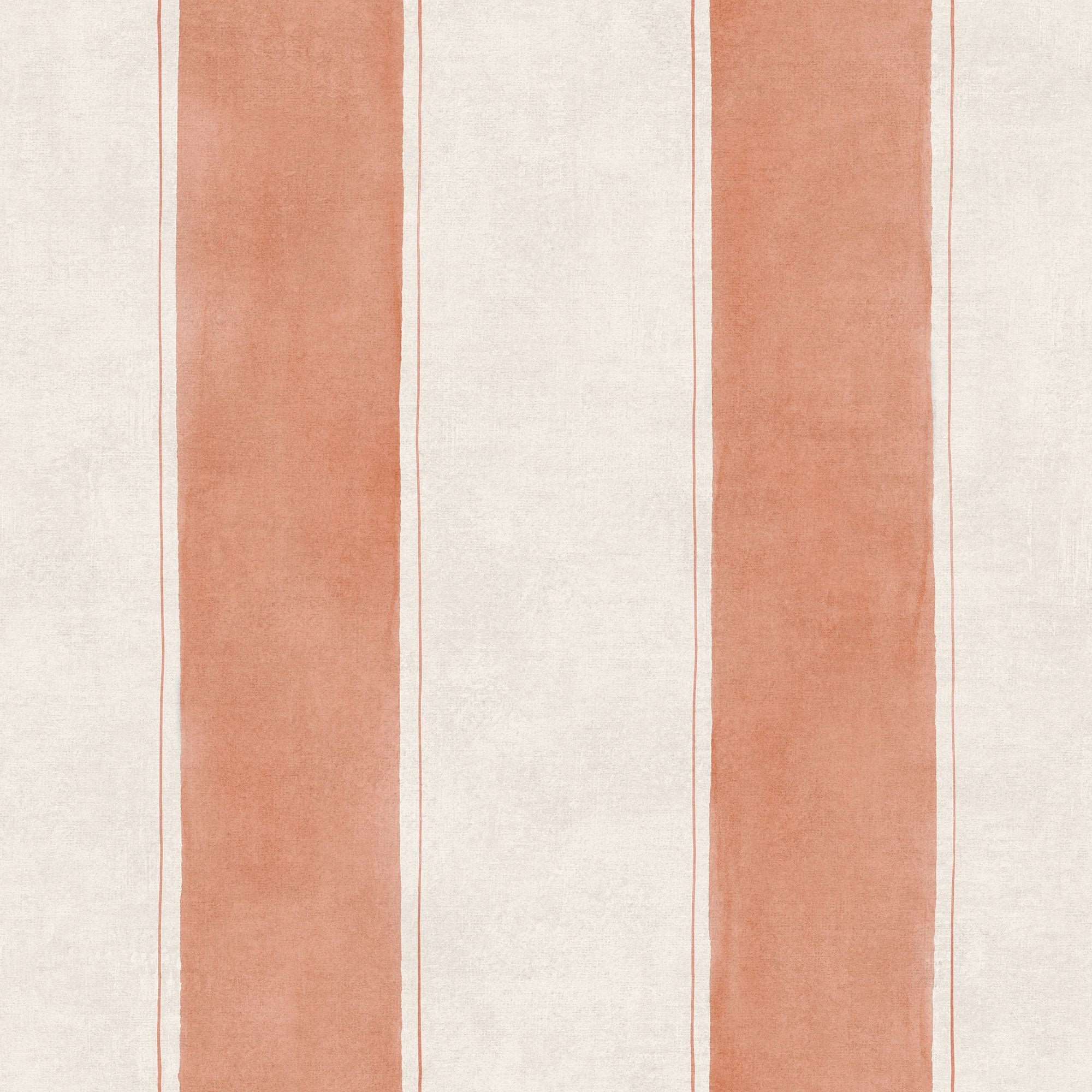 Florentine Stripe Peach Damaskus Wallpaper by Coordonné