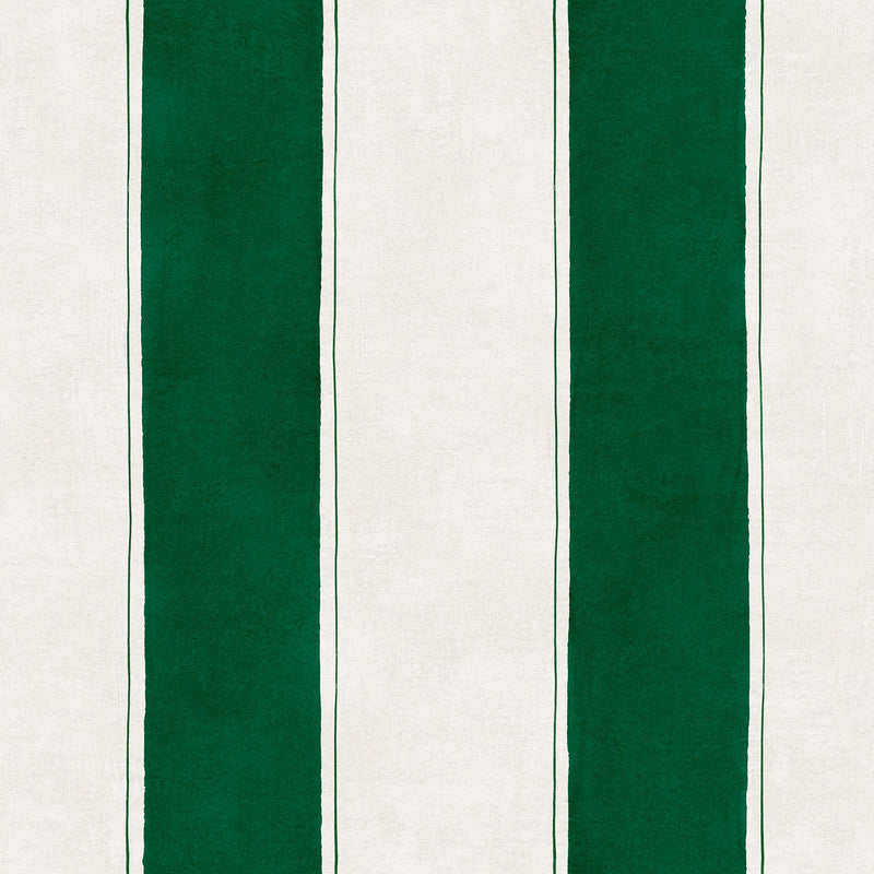 Florentine Stripe Emerald Damaskus Wallpaper by Coordonné