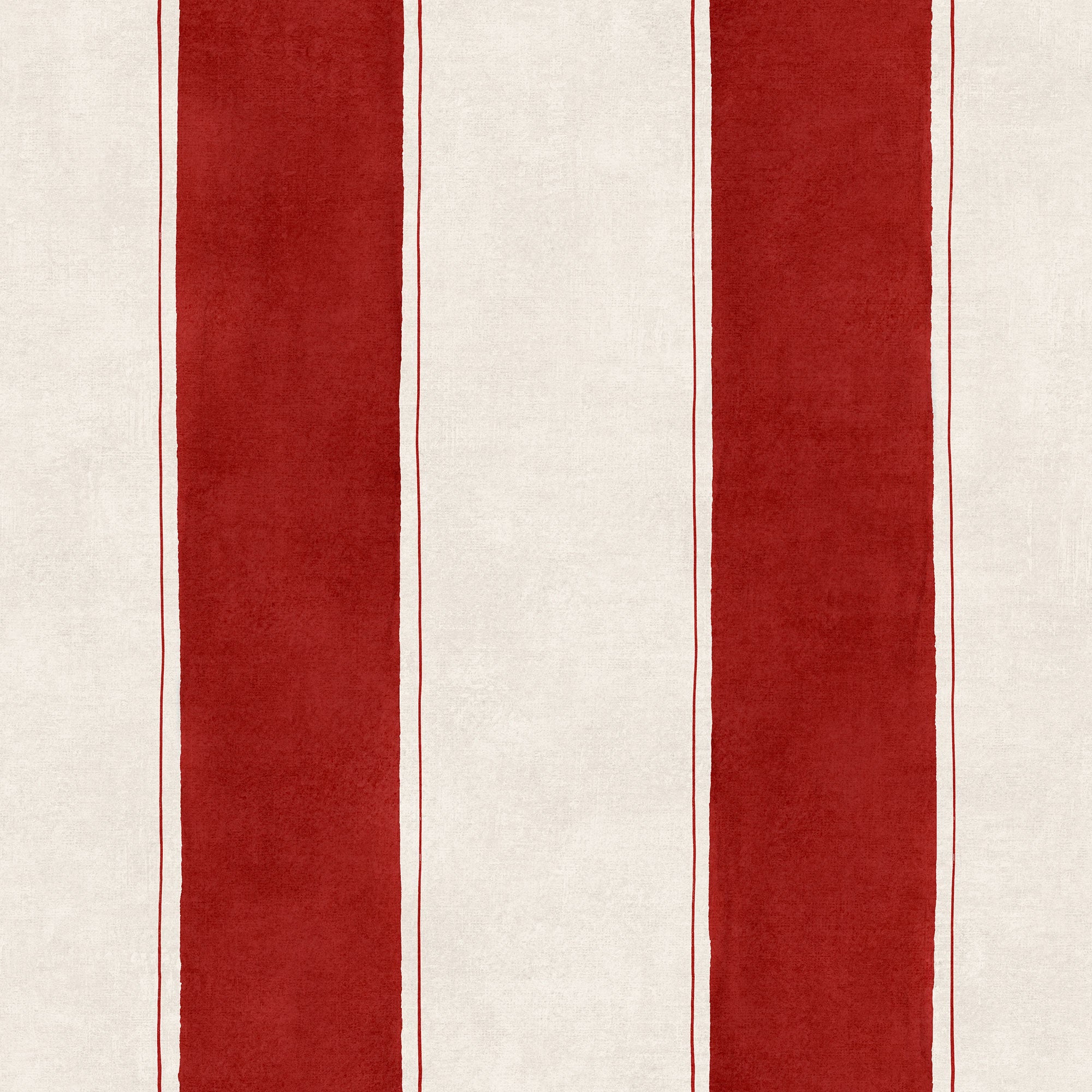 Florentine Stripe Vermilion Damaskus Wallpaper by Coordonné