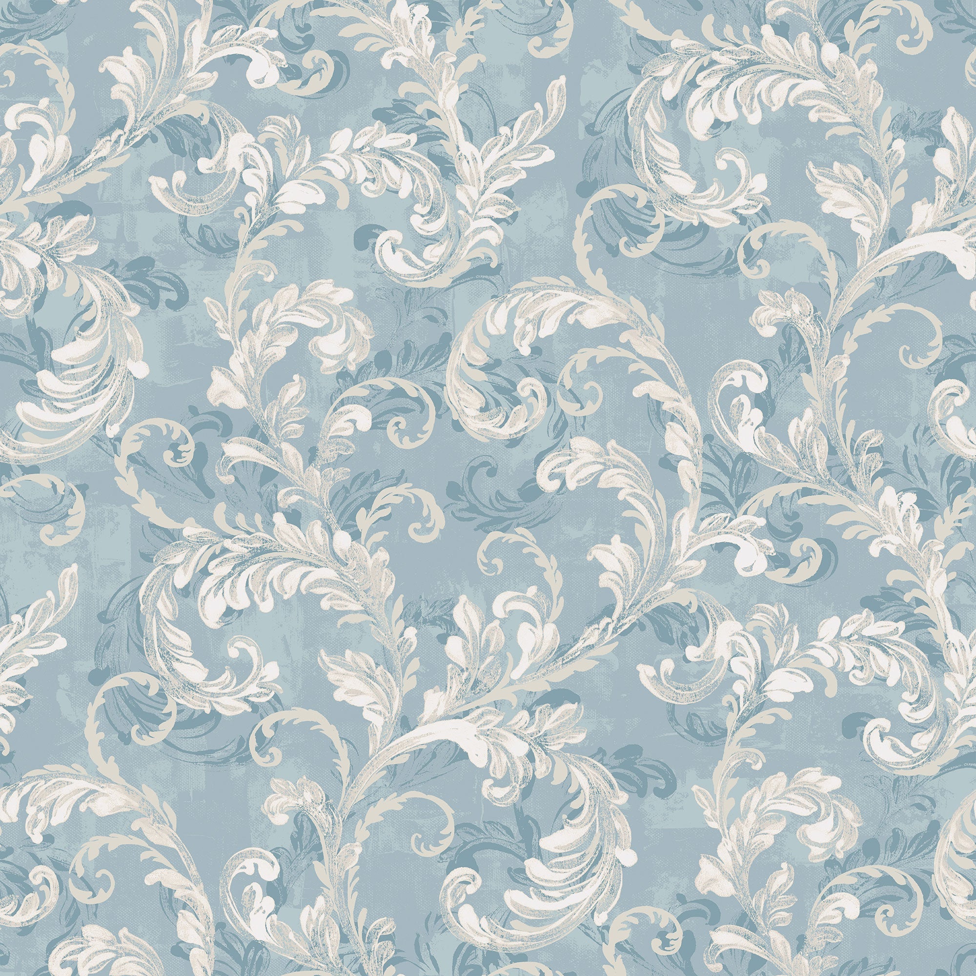 Byzantine Damask Sapphire Damaskus Wallpaper by Coordonné