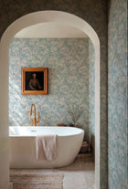 Byzantine Damask Sapphire Damaskus Wallpaper by Coordonné