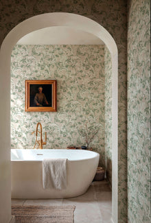 Byzantine Damask Sage Damaskus Wallpaper by Coordonné