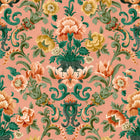 Aranjuez Damask Peach Damaskus Wallpaper by Coordonné