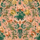 Aranjuez Damask Peach Damaskus Wallpaper by Coordonné