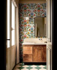Aranjuez Damask Coral Damaskus Wallpaper by Coordonné