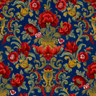 Aranjuez Damask Vermilion Damaskus Wallpaper by Coordonné