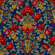 Aranjuez Damask Vermilion Damaskus Wallpaper by Coordonné