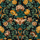 Aranjuez Damask Onyx Damaskus Wallpaper by Coordonné