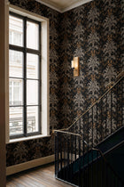 French Damask Onyx Damaskus Wallpaper by Coordonné