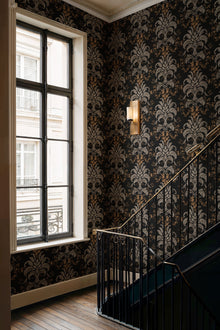 French Damask Onyx Damaskus Wallpaper by Coordonné