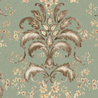 French Damask Sage Damaskus Wallpaper by Coordonné