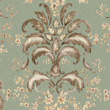 French Damask Sage Damaskus Wallpaper by Coordonné