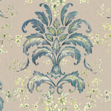 French Damask Sapphire Damaskus Wallpaper by Coordonné