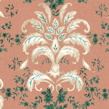 French Damask Peach Damaskus Wallpaper by Coordonné