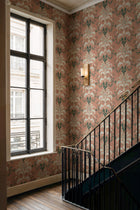 French Damask Peach Damaskus Wallpaper by Coordonné