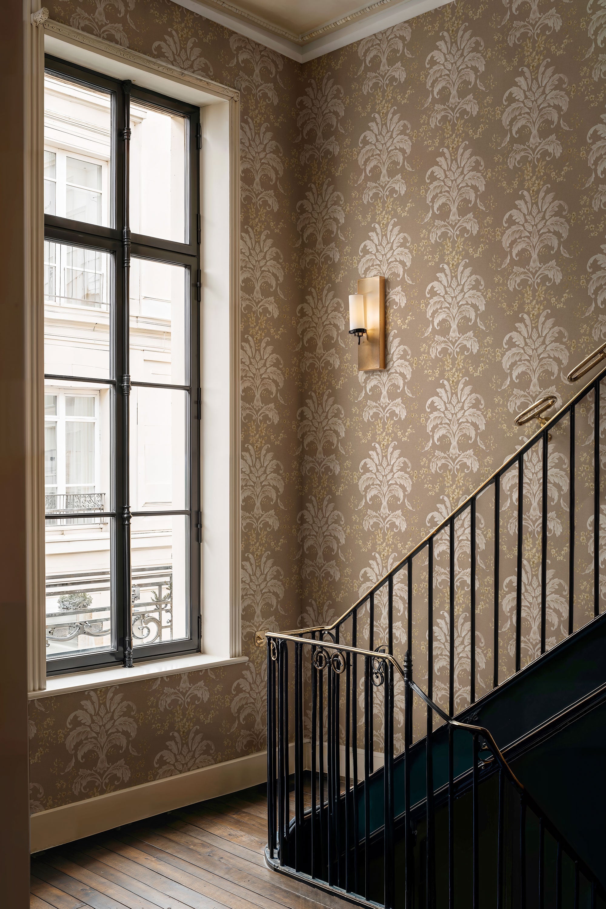 French Damask Stone Damaskus Wallpaper by Coordonné