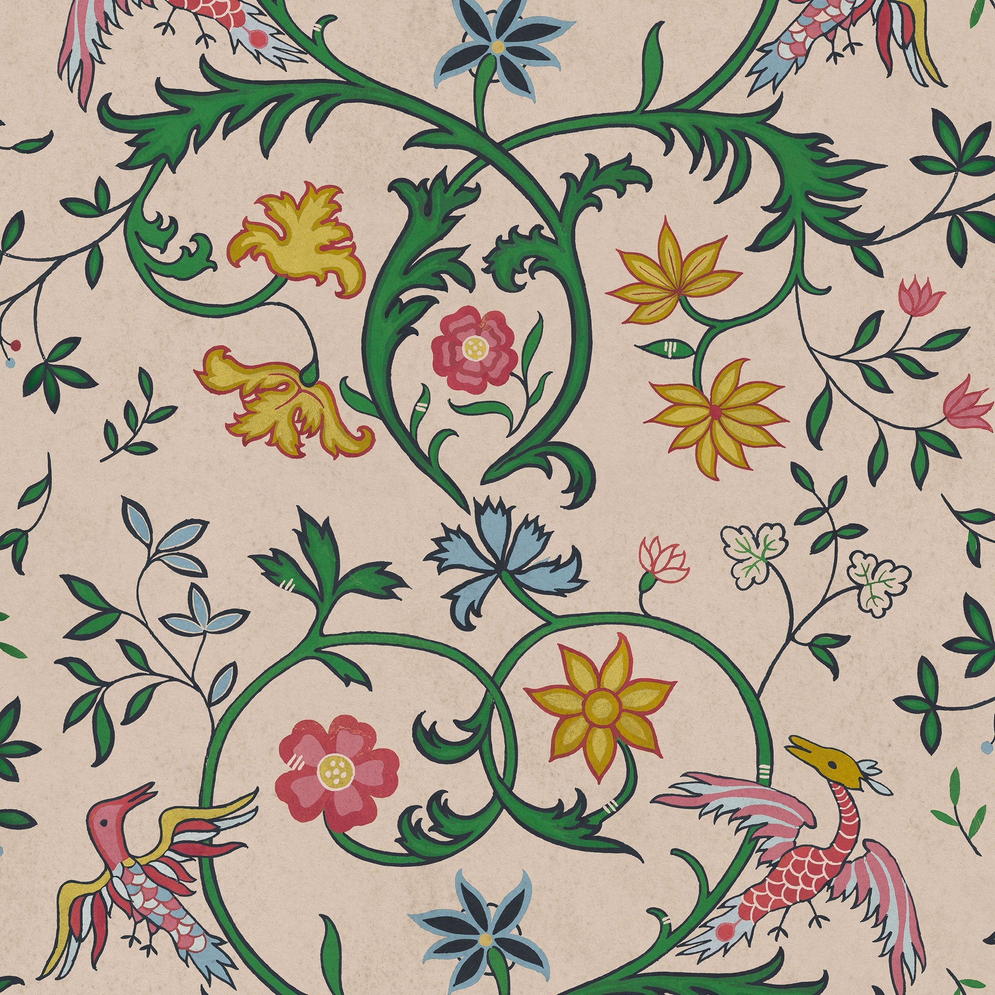 Antwerp Damask Stone Damaskus Wallpaper by Coordonné