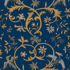 Antwerp Damask Sapphire Damaskus Wallpaper by Coordonné