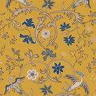 Antwerp Damask Mustard Damaskus Wallpaper by Coordonné