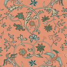 Antwerp Damask Peach Damaskus Wallpaper by Coordonné