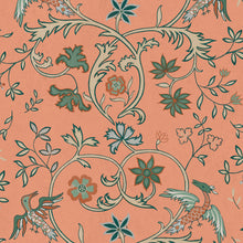 Antwerp Damask Peach Damaskus Wallpaper by Coordonné