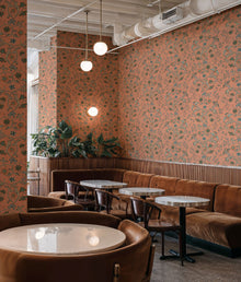 Antwerp Damask Peach Damaskus Wallpaper by Coordonné