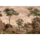 Silk Route Peach Damaskus Mural by Coordonné (400x280cm)