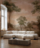Silk Route Peach Damaskus Mural by Coordonné (400x280cm)