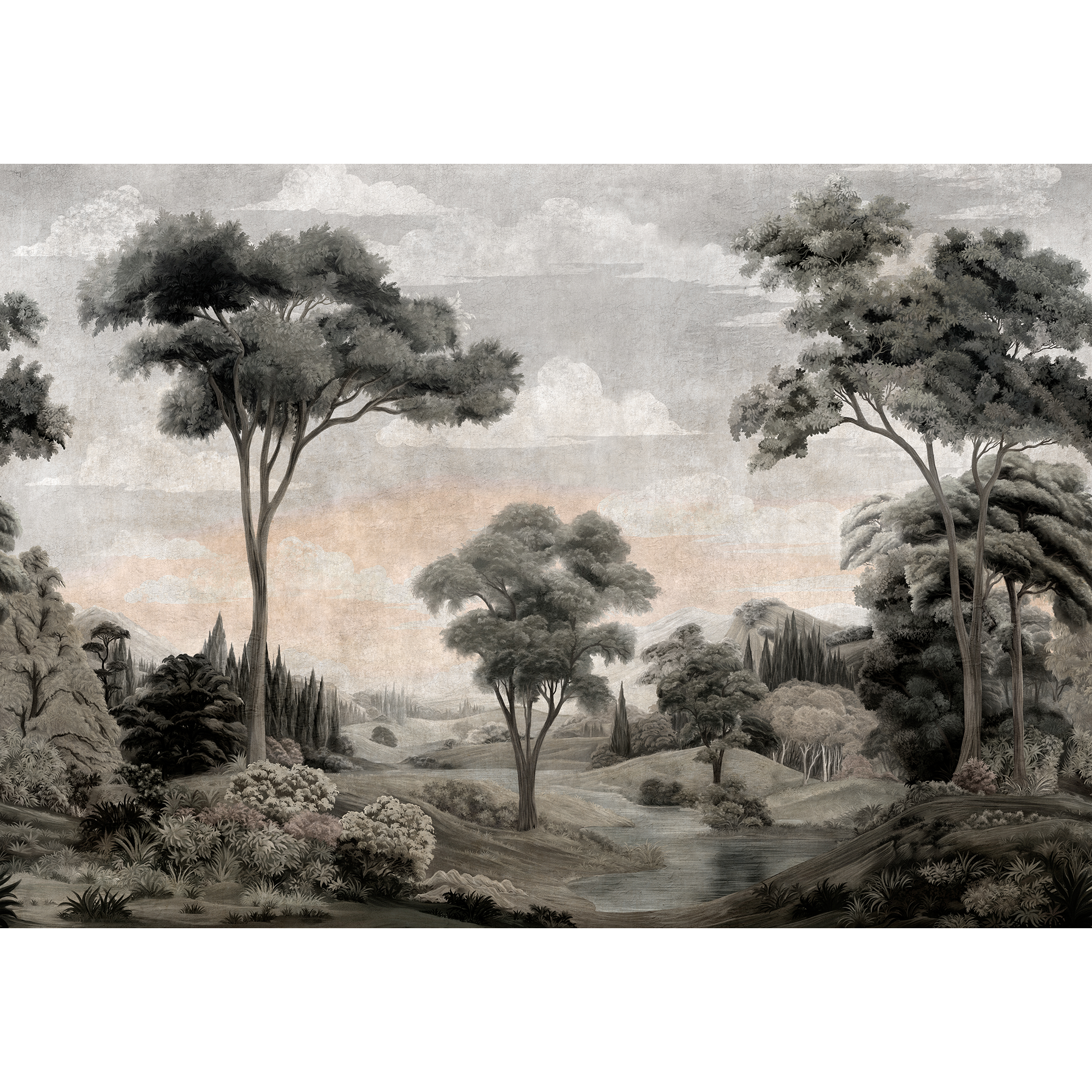 Silk Route Pearl Damaskus Mural by Coordonné (400x280cm)