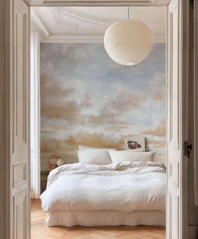 Cumulus Clouds Sapphire Damaskus Mural by Coordonné (400x280cm)