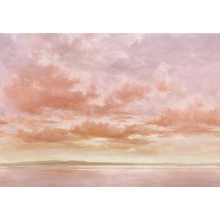 Cumulus Clouds Peach Damaskus Mural by Coordonné (400x280cm)