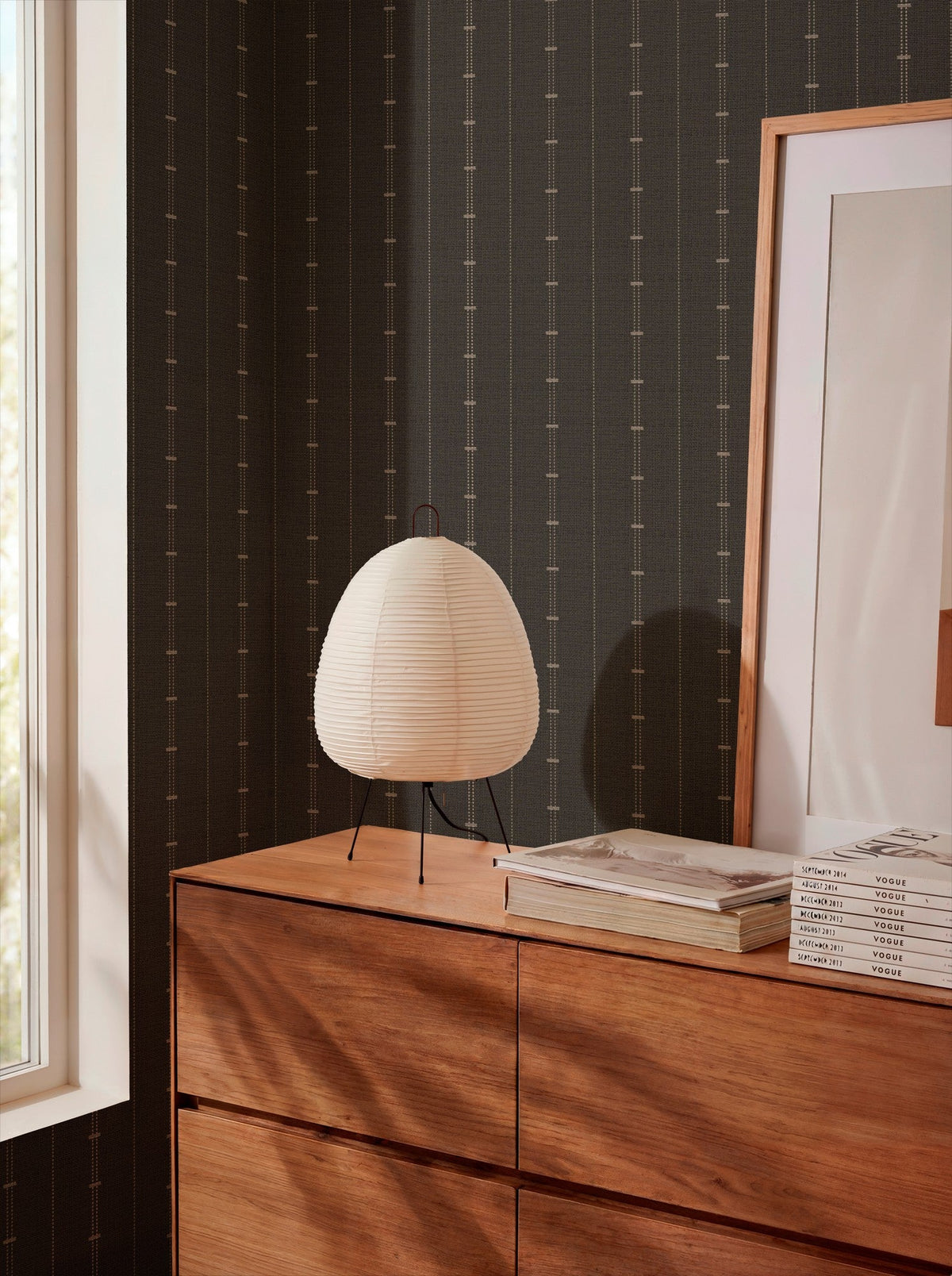 D00209 Raíces Black Raffias Eco Wallpaper by Coordonné