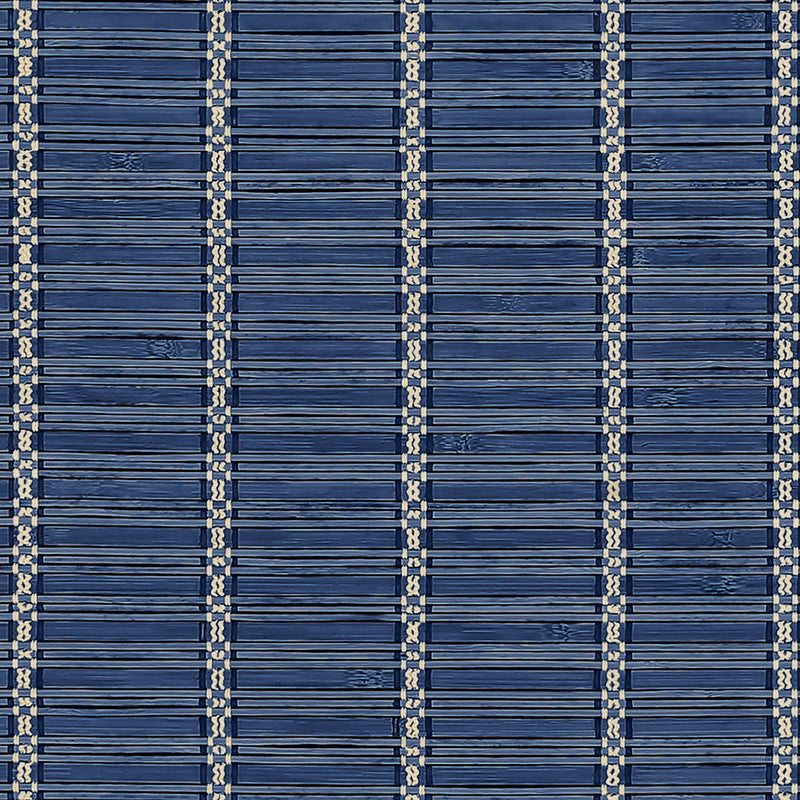 Estera Blue/Navy Raffias Eco Wallpaper by Coordonné