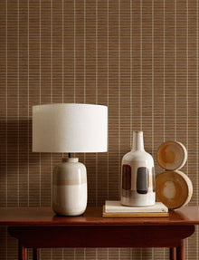 Estera Brown 2 Raffias Eco Wallpaper by Coordonné